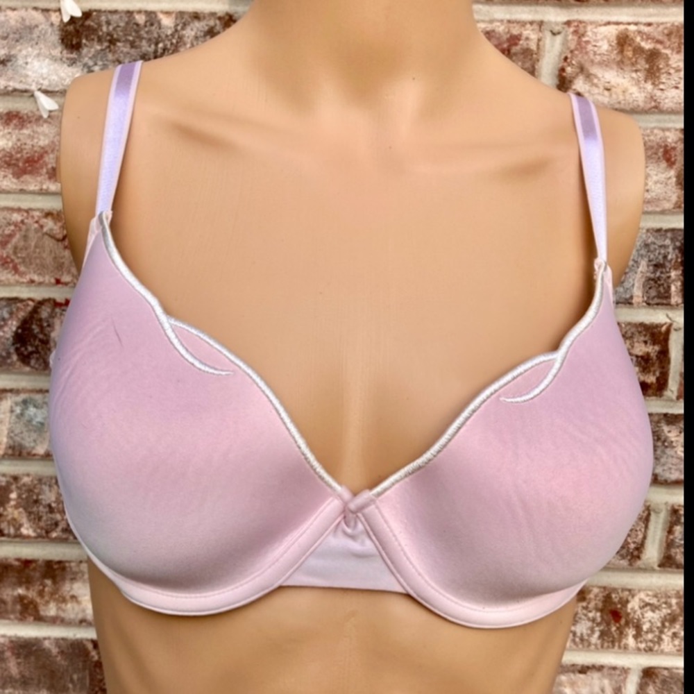 Pale Pink & White 36B Fairycore Liz Claiborne Bra